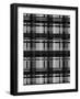 Minimalist Black and Whit Plaid 04-LightBoxJournal-Framed Giclee Print