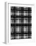 Minimalist Black and Whit Plaid 04-LightBoxJournal-Framed Giclee Print