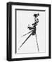 Minimalist Black Wild Flower III-Eline Isaksen-Framed Art Print