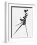 Minimalist Black Wild Flower III-Eline Isaksen-Framed Art Print