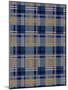 Minimalist Blue Plaid Design 07-LightBoxJournal-Mounted Giclee Print