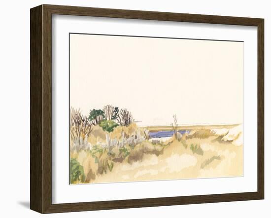 Minimalist Coastline III-Dianne Miller-Framed Art Print