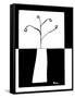 Minimalist Flower in Vase III-Jennifer Goldberger-Framed Stretched Canvas