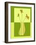 Minimalist Flowers in Green III-Goldberger & Archie-Framed Art Print