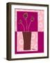 Minimalist Flowers in Pink III-Goldberger & Archie-Framed Art Print