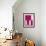 Minimalist Flowers in Pink III-Goldberger & Archie-Framed Art Print displayed on a wall