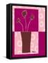 Minimalist Flowers in Pink III-Goldberger & Archie-Framed Stretched Canvas