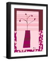 Minimalist Flowers in Pink IV-Goldberger & Archie-Framed Art Print