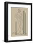 Minimalist Illustration with Linear Model Body.-Natalya Nepran-Framed Photographic Print