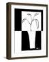 Minimalist Leaf in Vase II-Jennifer Goldberger-Framed Art Print