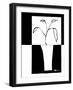 Minimalist Leaf in Vase II-Jennifer Goldberger-Framed Art Print