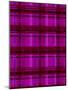 Minimalist Magenta Plaid Design 01-LightBoxJournal-Mounted Giclee Print