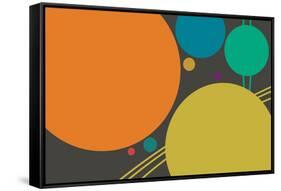 Minimalist Planets-null-Framed Stretched Canvas