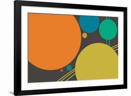 Minimalist Planets-null-Framed Art Print