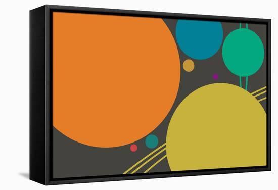 Minimalist Planets-null-Framed Stretched Canvas