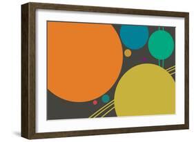 Minimalist Planets-null-Framed Art Print