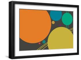 Minimalist Planets-null-Framed Art Print