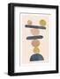 Minimalist Poster with Watercolor Texture. Pastel Colors.-Andrii Shyp-Framed Photographic Print