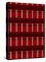 Minimalist Red Plaid Design 01-LightBoxJournal-Stretched Canvas