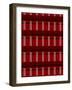 Minimalist Red Plaid Design 01-LightBoxJournal-Framed Giclee Print