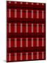 Minimalist Red Plaid Design 01-LightBoxJournal-Mounted Giclee Print