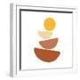 Minimalist Semicircular Overlay for Wall Decoration-anuwat meereewee-Framed Photographic Print