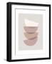 Minimalist Stacked Bowls 2-null-Framed Art Print