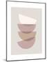 Minimalist Stacked Bowls 2-null-Mounted Art Print