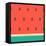 Minimalist Style Seamless Watermelon Pattern.-Iveta Angelova-Framed Stretched Canvas