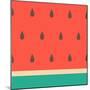 Minimalist Style Seamless Watermelon Pattern.-Iveta Angelova-Mounted Art Print