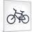 Minimalistic Bicycle Icon-pashabo-Mounted Premium Giclee Print
