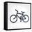 Minimalistic Bicycle Icon-pashabo-Framed Stretched Canvas