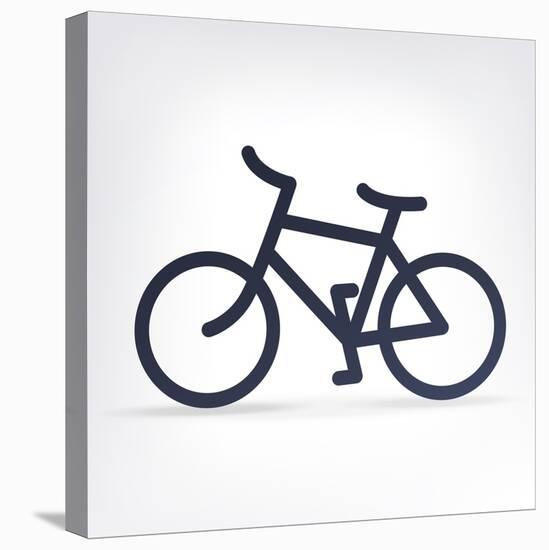 Minimalistic Bicycle Icon-pashabo-Stretched Canvas