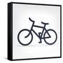 Minimalistic Bicycle Icon-pashabo-Framed Stretched Canvas