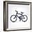 Minimalistic Bicycle Icon-pashabo-Framed Art Print