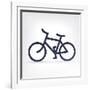 Minimalistic Bicycle Icon-pashabo-Framed Art Print