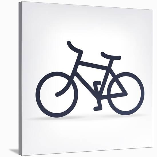 Minimalistic Bicycle Icon-pashabo-Stretched Canvas