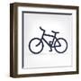 Minimalistic Bicycle Icon-pashabo-Framed Art Print