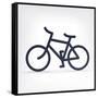 Minimalistic Bicycle Icon-pashabo-Framed Stretched Canvas