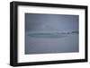 Minimalistic Landscape on Iceland with Snow and Blue Lake-Niki Haselwanter-Framed Photographic Print