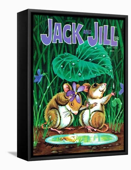 Minimumbrella - Jack and Jill, April 1972-Barbara Yeagle-Framed Stretched Canvas