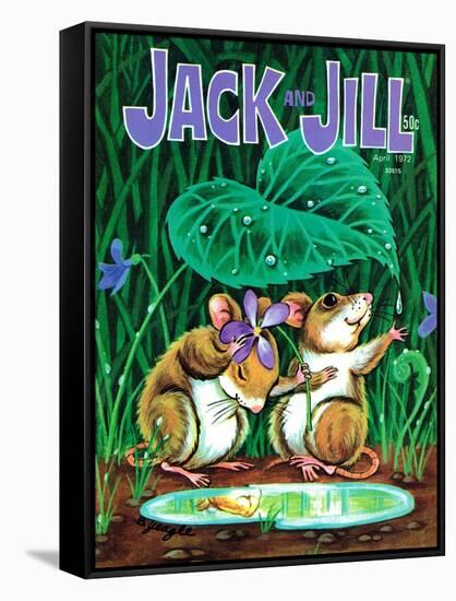 Minimumbrella - Jack and Jill, April 1972-Barbara Yeagle-Framed Stretched Canvas