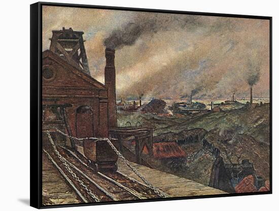 Mining Area, Germany-null-Framed Stretched Canvas