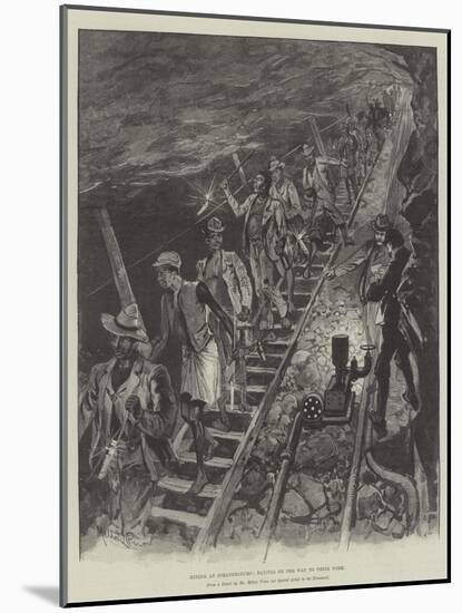 Mining at Johannesburg, Natives on the Way to their Work-Melton Prior-Mounted Giclee Print