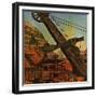 "Mining for Ore," November 22, 1947-John Atherton-Framed Giclee Print