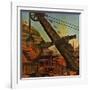 "Mining for Ore," November 22, 1947-John Atherton-Framed Giclee Print