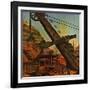 "Mining for Ore," November 22, 1947-John Atherton-Framed Giclee Print