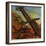 "Mining for Ore," November 22, 1947-John Atherton-Framed Giclee Print