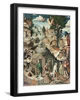 Mining Landscape, 1521-Hans Hesse-Framed Giclee Print