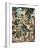 Mining Landscape, 1521-Hans Hesse-Framed Giclee Print